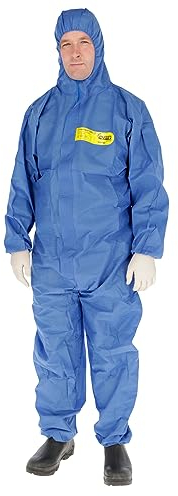 Cover Base Premium - Tuta protettiva chimica SMS-3, colore: Blu/Blu