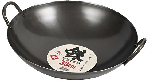 Pearl Metal HB-4219 Wok, Black, 13.0 inches (33 cm), Iron
