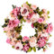 WOVELOT Corona di Ghirlanda di Fiori Artificiali Ghirlanda di Fiori - Corona Porta Corona da 16 Pollici Corona di Primavera Corona Perporta D'ingresso, Matrimonio, Decorazioni Percasa