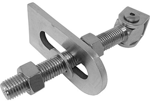 2 Stück SOTOOLS Edelstahl Torscharnier M20 U lang mit Anschweißlasche | Verstellbar, Torband aus V2A.