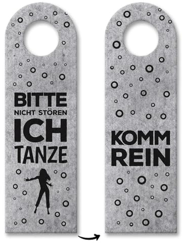 10x Bitte nicht stören ich tanze! - Türhänger