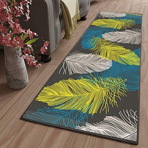 LYYK passatoia Cucina Antiscivolo Lavabile Antimacchia Durevole Motivo Geometrico Tappeto Passatoia per Soggiorno Camera da Letto Scale del corridoio, 40x140cm Color16