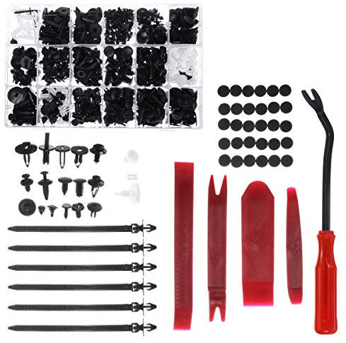 Viviance 477Pcs Universal Stoßstangenbefestigung Nietclip Expansionsschraube und Befestigungswerkzeug für Auto