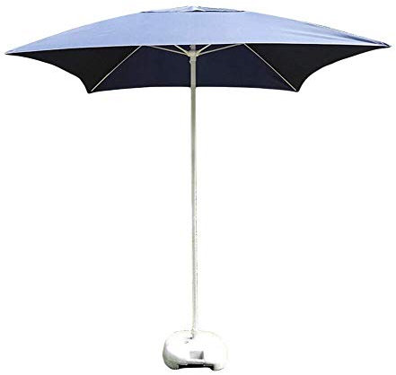 Gartenschirm Sonnenschirm 2 m Terrasse quadratischer Gartentisch Sonnenschirm, perfekt für den Außenhof, kommerziellen Veranstaltungsmarkt am Strand, Schwimmbadseite, dunkelblau little surprise