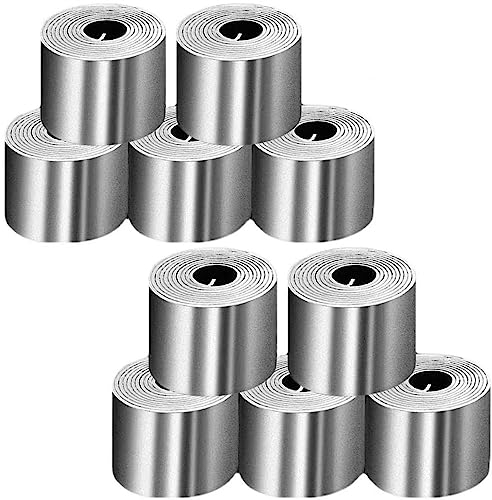 Lohill Angeln Weiches Blei, 10 Rollen Blei Blatt Bleiblatt Rolle Angeln Sinkers Gewichte Tackle Zubehör Zubehör Platinen Gewichte Tackle Angeln Zubehör Zubehör für Wildfischen Seefischen (0.6mm,1.2mm)