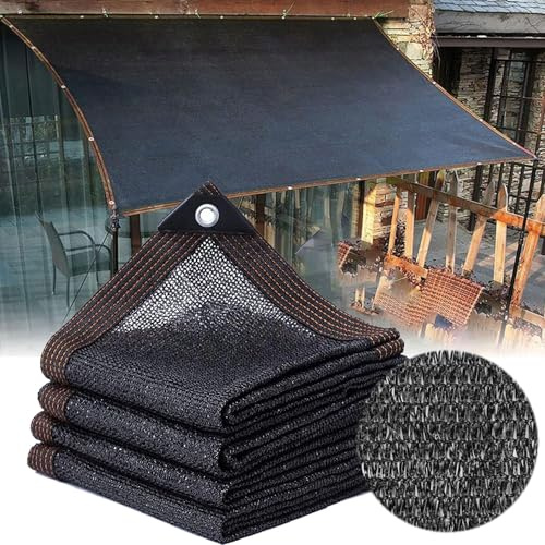 3X3M Filet D'Ombrage,Filet Protection Solaire 90%,Voile D'ombrage avec œillets,Filet RéSistant Aux UV,UV Tissu D'Ombrage pour Pergola,Terrasse,Plantes,Serre,Jardin,Patio Lawn,Poulailler