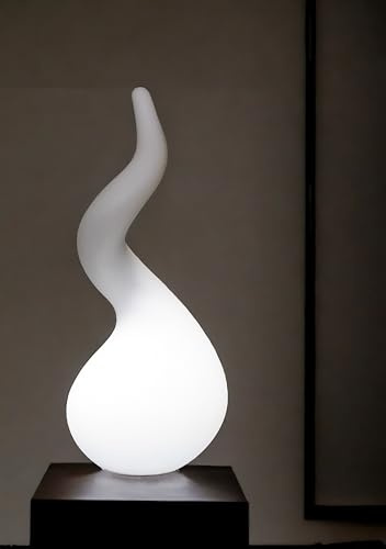 Arnusa Design Stehlampe 71 x 31cm Farbwechsel mit Akku PL411 kabellos Lampe Innen und Außen Dekoleuchte Gartenlampe moderne Leuchte Skulptur abstrakt