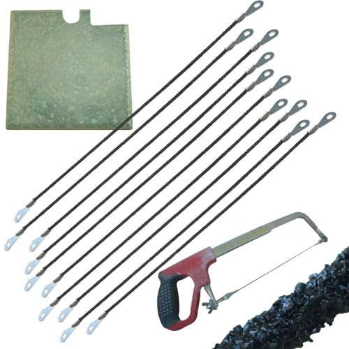 Karbid Rodsåg blad 300 mm x 10 pk volframkarbid stav sågblad med öljetter för bågsågsram för gips gips cementbräda glasfiberplattor och gjutjärn