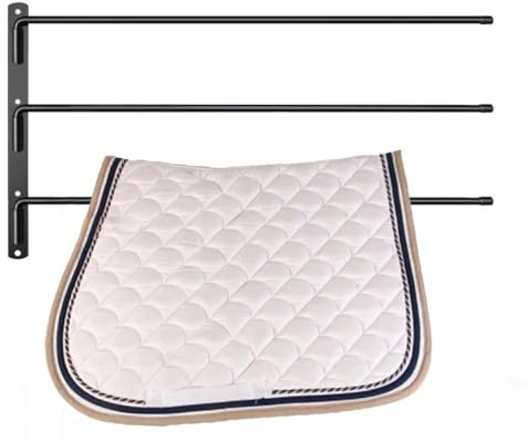 DNCG Schabrackenständer, Pferdedecken-Halter, 180 Grad ausschwenkbar, stabile Sattelpolster-Halterung, Handtuchhalter, Sattelständer, Wandmontage, Schaukelpferdedecke für Sattel, Küche, Tür, Outdoor