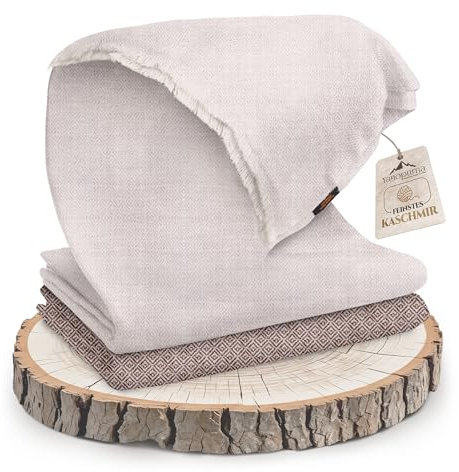 yanopurna Kaschmirdecke – Handgewebte Sofaüberwurf Decke aus 100% Kaschmirwolle – 135 x 270 cm Weiche und gemütliche Kuscheldecke für Couch und Stuhl – Hergestellt in Nepal