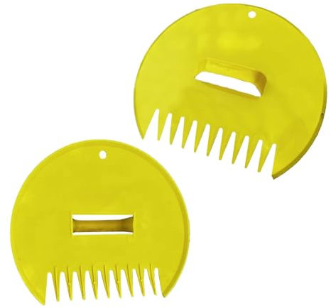 Rastrello da giardino - Rastrello da grande a mano, rastrello per foglie all'aperto | 2 pezzi di raccolta foglie da giardino con maniglie, strumento di progettazione del paesaggio per erbe