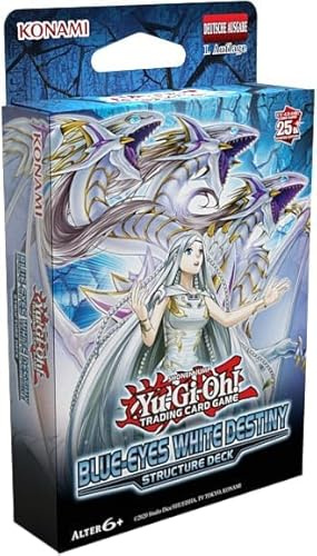 Yugioh Structure Deck: Blue-Eyes White Destiny - Alemán - 1ª edición - 50 tarjetas (con una tarjeta Secret Rare incluida) - con protección de envío MZTCG
