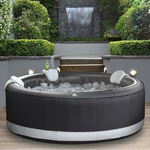 MSPA Whirlpool Camaro 204 x 204 x 70 cm – Vasca idromassaggio gonfiabile per 6 persone con 138 getti massaggianti, riscaldamento PTC, disinfezione dell'ozono e materiale Rhino-Tech a 6 strati