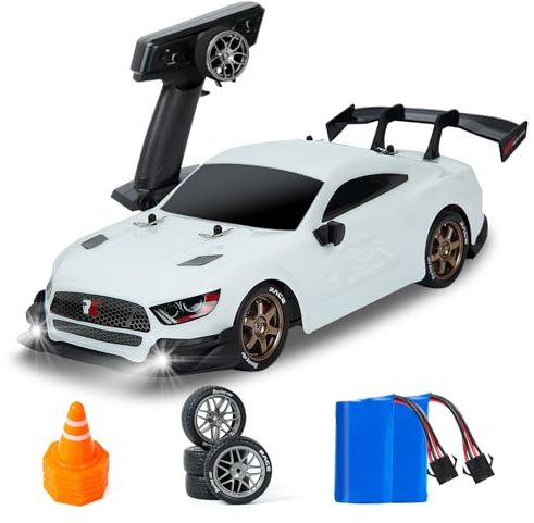 BORSTOYPRO RC Drift Car, 1:14 Remote Control Drift Cars with Proportional Steering and Throttle 4WD GT Drift RC Cars with Gyros Drifting Car Toy for Adults Boys Kids