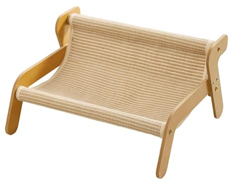 FewNvWa Colchoneta rascadora elevada para Gatos Grandes, Muebles de Gato y Juguetes, Tela Suave