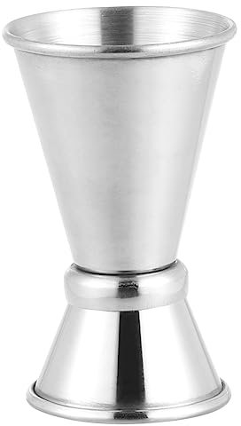POPETPOP Medidor De Coctelería Profesional Vaso Acero Inoxidable Resistente y Elegante