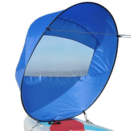 Generisch Kajak Windsegel Paddel, 108 cm faltbares Downwind-Segel mit Aufbewahrungstasche, Kajak Zubehör für Kajaks, Kanus und Schlauchboote