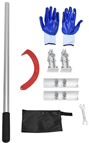 Gearwell Lève-bûches, crochet en aluminium, outil de transport de bois, outil multifonction forestier en alliage de lithium, pour déplacer et soulever des bûches