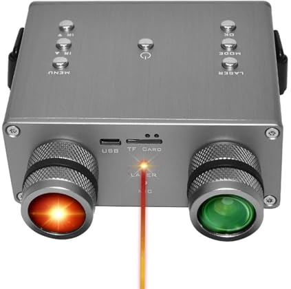 Dispositivo de visión Nocturna, Visiones nocturnas infrarrojas Digitales 4K IPS Visualización en Oscuridad Total de 600 M Día Noche Zoom Digital 8X(3)