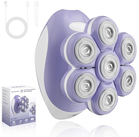 Bartrimber 7D Lady Shaver for Women, Electric Razor for Legs & Body
