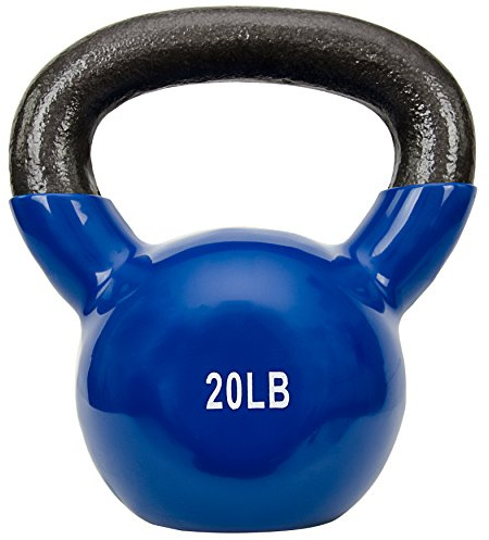 Sunny Health & Fitness Sunny Vinyl Coated Kettlebell (20-Pound)