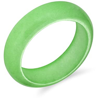 Bling Jewelry Einfacher stapelbarer Ewigkeitsring für Frauen und Jugendliche mit gefärbten Farben: Blau, Rosa, Gold, Jadegrün, Geburtsstein August