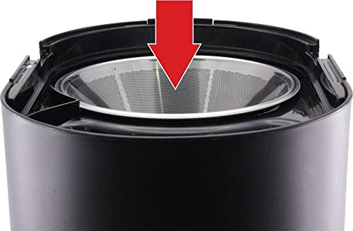 Trisa Entsafter - Profi Juicer Maschine, Große Öffnung, Automatische Saft- & Trestertrennung, Edelstahlfilter, 2 Geschwindigkeiten, 350ml Saftbehälter, Obst- & Gemüseentsafter