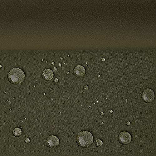 Aktivstoffe Öko-Tex® High-Tech Klimamembrane Softshell aus Jersey & Microfleece - winddicht, wasserdicht & atmungsaktiv - Meterware (oliv)