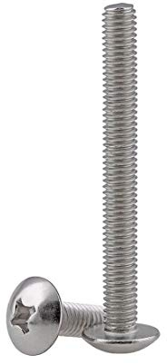Adiyer 40-Pack Metric M4 x 40mm Machine Screws for Cabinet Drawer Knob Pull Handle, 304 Stainless Steel, Truss Head Bolts, Phillips Drive
