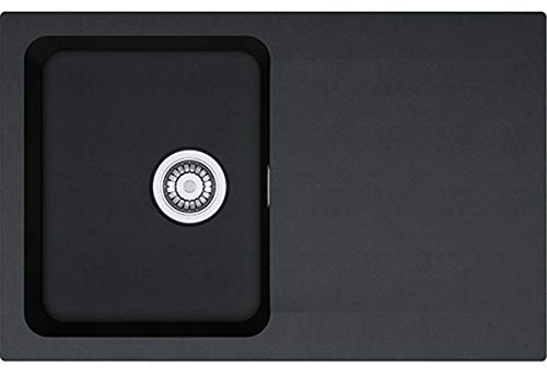 Franke 114.0286.447 Orion OID 611-78 Lavello da Incasso Tectonite, Nero, 780 x 500 mm