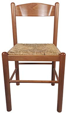 Sedam Srl Sedia Pisa, In Legno Massello, Seduta in Paglia, Varie Colorazioni Disponibili (Miele) ORDINE MINIMO 2 SEDIE