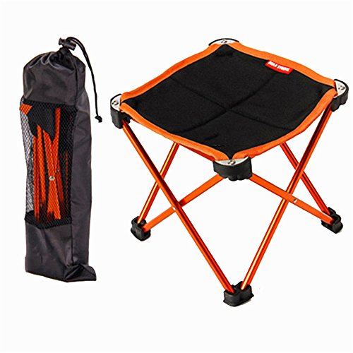 Outdoor-Stuhl Outdoor Camping Luftfahrt Aluminiumlegierung Klapp Angeln Stuhl for Camping Angeln Reisen Wandern Picknick Strand Campinghocker (Color : Yellow)