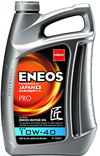 ENEOS Motoröl 10W40 “PRO” 4L - Motorenöl für Auto - Synthetik Motor Öl mit Organischen Zusätzen - Weniger Kraftstoffverbrauch - Motorschutz