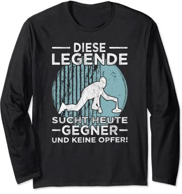 Diese Legende Eisstockschießen Eisstock Stockschützen Langarmshirt