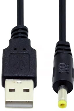 chenyang Cavo USB a DC 4.0x1.7mm, Cavo di alimentazione USB 2.0 tipo A a DC 5V 4.0x1.7mm Spina rotonda 24AWG 120cm
