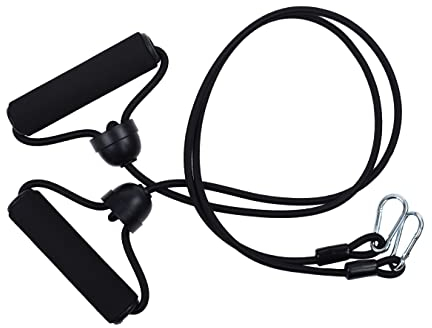 Azatemgo Set 2 elastische Bungee-Seile für Vibrationsplattformen (Schwarz)