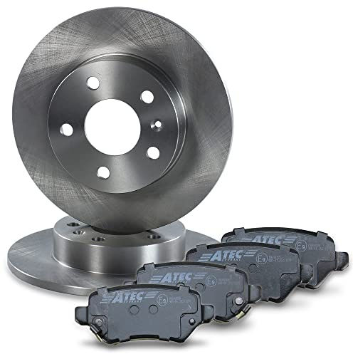 ATEC Germany Bremsenset Hinterachse inkl. Bremsscheiben Ø 264 mm Voll + Bremsbeläge Hinten Kompatibel mit OPEL ASTRA G (T98)(F70), ASTRA H (A04)(L70), COMBO, MERIVA A, MERIVA B, ZAFIRA B, ZAFIRA A