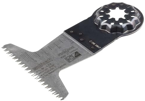 wolfcraft Tauchsägeblatt „Expert“ BiM, STARLOCK-Aufnahme, Holz 65mm I 4258000 I Für Ablängarbeiten, Tauch- und Längsschnitte