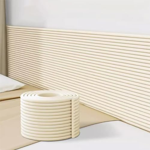 Koncey Upholstered Wall Panels Self Adhesive, Anti Collision Wall Padding Kids, 20x200cm Padded Wall Panels for Bedroom/Living Room, Safe and Environmentally Friendly (Size : 60cmx200cm)