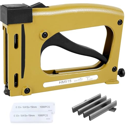 Tuntwcc Picture Frame Stapler with 2000 Refill Points, Point Drivers for Picture Framing Hand Frame Stapler Picture Framing Supplies for Artist Framing Paintings and Pictures