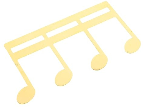 VICASKY Notenclip aus Metall Goldfarben Leicht zu Tragen und Hält Seiten Offen für Musikbücher und Rezepte Am Notenständer | Hält Seiten Offen und Fixiert Sie Sicher, Geeignet für Musikbücher und Magazine, für Musiker und Gitarristen