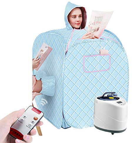 Vaporizador de Sauna, SPA Perezoso, Sauna portátil, vaporizador de Sauna casero de Vapor, Tienda de campaña Liviana, SPA de Cuerpo Completo de Doble Vapor para Terapia de desintoxicación para Bajar