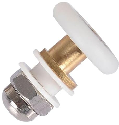 Roulette Douche Rouleau de porte de douche de salle de bain en laiton de remplacement Rouleau durable Cabines de douche Poulie Roues de rouleau de salle de douche Poulies Roulette Porte Coulissante Do