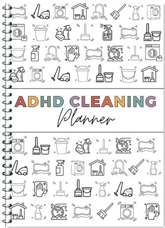 Pianificatore di pulizia ADHD - Programma di pulizia della casa e gestione delle liste di controllo per organizer giornaliero, settimanale e mensile