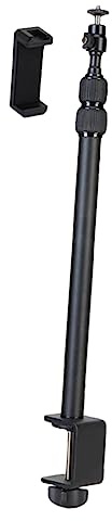 SHINEOFI Support de Webcam de Ajustable Pince pour Caméra Téléphone Projecteur Rotation à Compatible Équipements Photo