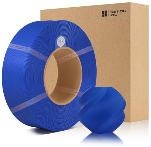 CCTREE Bamboo Original X1 PLA Basic Recharge Filament 1,75 mm Haute Toughness&High Speed, Easy Printing with RFID pour Bambu Lab A1/X1/P1 AMS 1 kg +/- 0,03 mm (Bleu 10601)