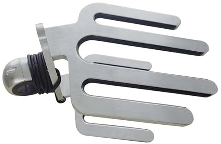 Wakeboard Rack – Wasserski-Halterung mit 4 Zinken für 48–59 mm Schienen, Marine Board Rack für Boote und Yachten mit 180 mm rutschfester Montagebasis