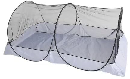 Mosquitera Plegable Pop Up 220 * 120 * 73cm Tienda de Campaña portátil Grande de Viaje Mosquitera Cama con Cremallera, Fácil Instalación, Malla Fina, para Dormitorio Campament
