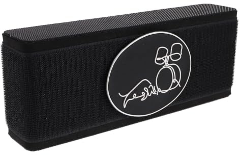 Amosfun Drum Mat Anti-skid Polyurethane Black Bass Drum Pedal Block Blocking Pads for Practice on Tile