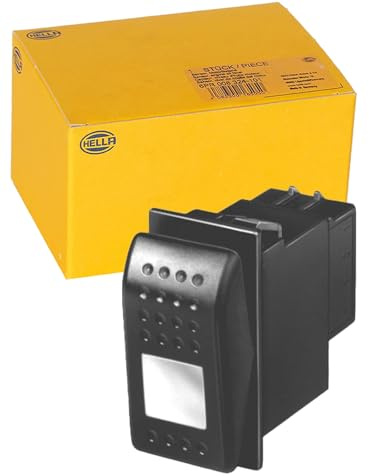 HELLA 6EH 007 832-041 Schalter - Kippbetätigung - Ausstattungsvar.: I-0 | 6EH 007 832-041, Schalter